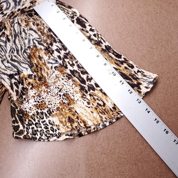 Patio Dress Sz S Animal Leopard Print Side Pockets MUMU Lounge Pullover Boho - Picture 8 of 13